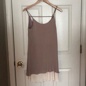 Size small lined brown dress